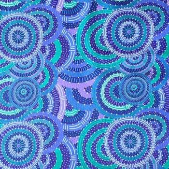 Preview: BLUE WOMENS BODY DREAMINGS Aborigines Stoff aus Australien